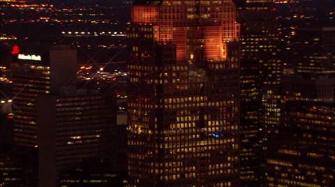 Lights Building Dallas Stock Footage 38609166
