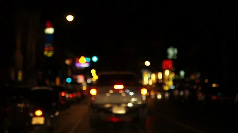Lights Car Traffic Jam Stock Footage 55422549