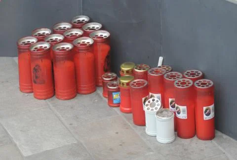 Lights for cemetery Stock Photos