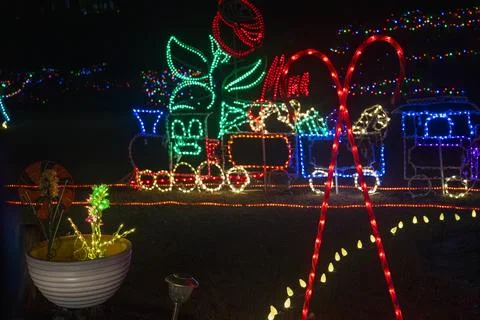 Lights at Christmas Stock Photos