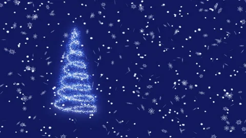 The lights of a Christmas tree flaring up from top to bottom Stock Footage 254326574