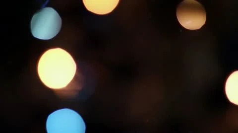 Lights on christmas tree Stock Footage 16942678