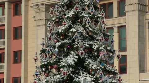 Lights on the christmas tree Stock Footage 20588272