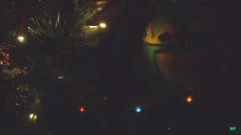 Lights on Christmas Tree Video stock 86522686