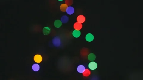 Lights On Christmas Tree Stock-Footage 122688487
