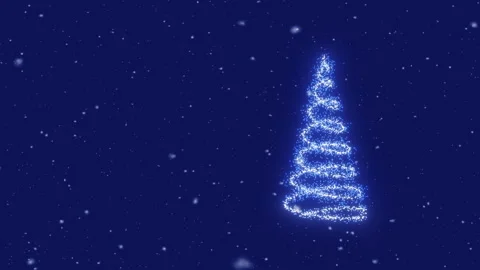 The lights of a Christmas tree Stock Footage 254326632