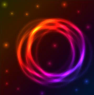 Lights in circle Stock Illustration