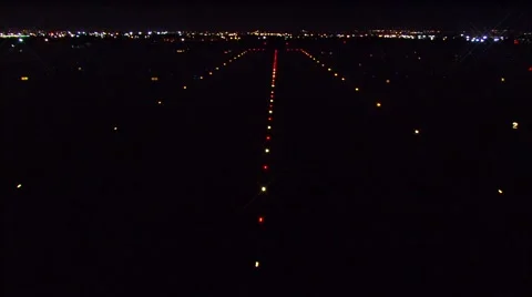 Lights City Utah Runway Stock Footage 40673511
