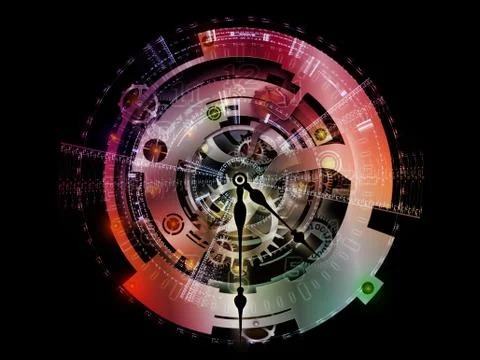 Lights of Clockwork 스톡 일러스트