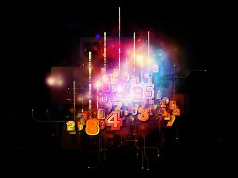 Lights of Cloud Technology Illustrazione stock