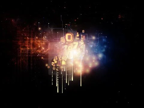 Lights of Cloud Technology Illustrazione stock