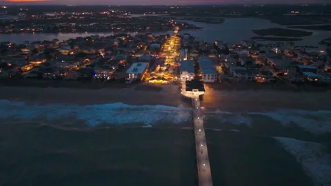 Lights on the coast Stock Footage 283921296