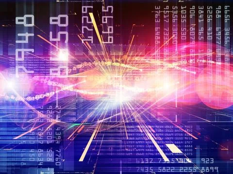 Lights of Computing Stock Illustration