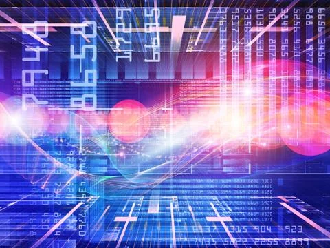 Lights of Computing 스톡 일러스트