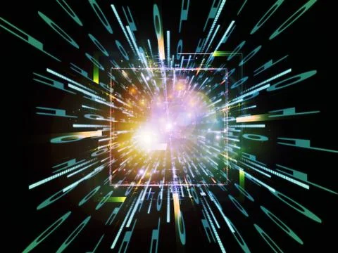 Lights of Computing Ilustração Stock