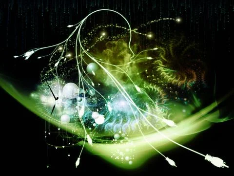 Lights of Connection Stock Illustration