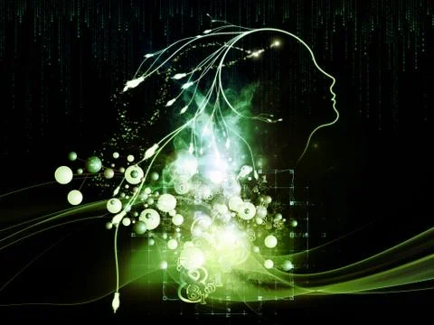 Lights of Connection Stock Illustration