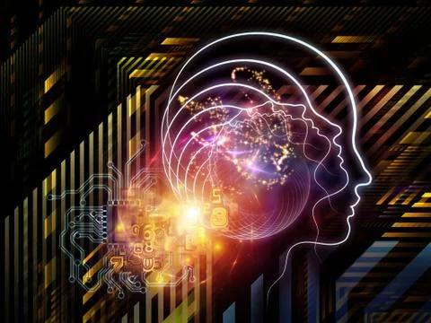 Lights of Consciousness Stock Illustration