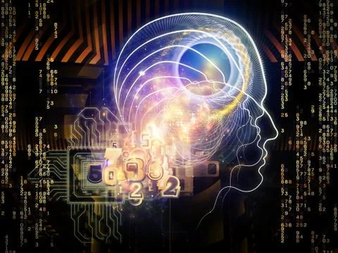 Lights of Consciousness 스톡 일러스트