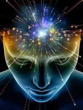 Lights of Consciousness 스톡 일러스트