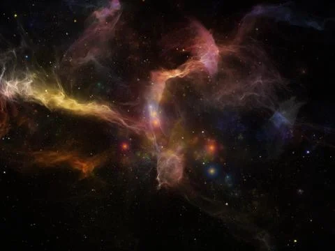 Lights of Cosmos Stock Illustration