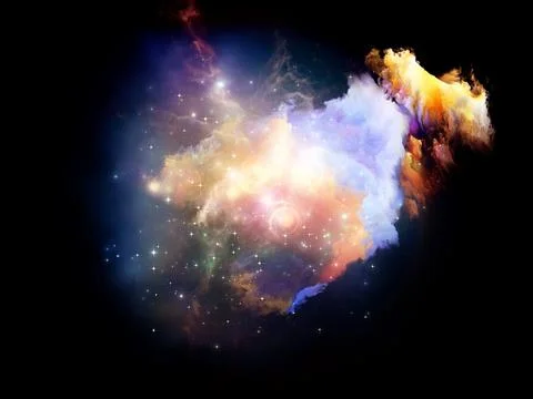 Lights of Design Nebulae Stock Illustration