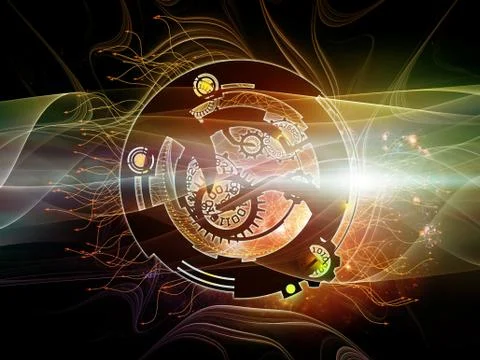 Lights of Digital Processing Illustrazione stock