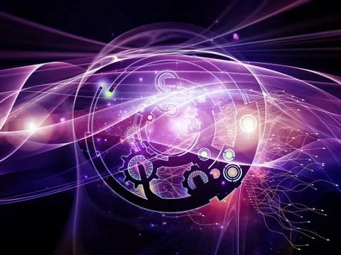 Lights of Digital Processing Illustrazione stock