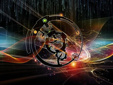 Lights of Digital Processing Illustrazione stock