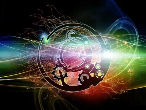 Lights of Digital Processing Illustrazione stock