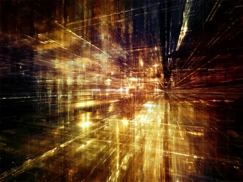 Lights of Digital World Stock Illustration