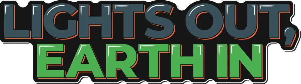Lights Earth Darkness Vector Stock Illustration