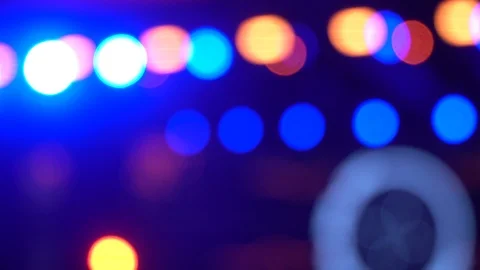 Lights from entertainment night Stock Footage 88664639