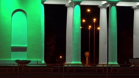 The lights of the evening city. Stock Footage 70426477