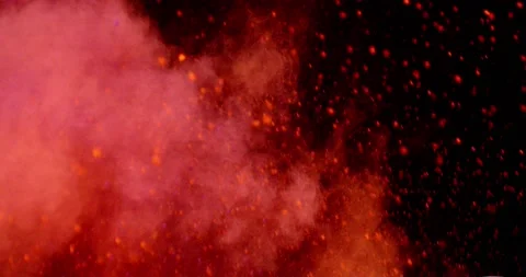 Lights exploding and mixing wallpaper against black abstract background Stock Footage 239242154