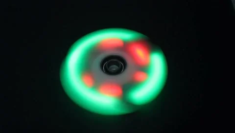 Lights fidget spinner Stock Footage 141900294