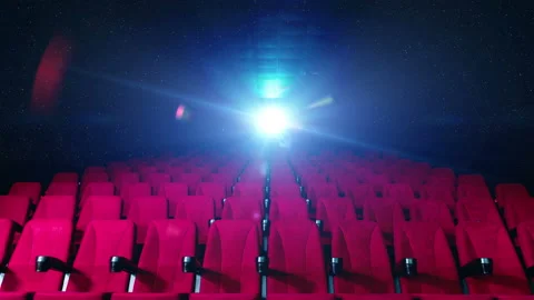 Lights from film projector Stock Footage 132600345