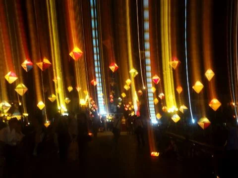 Lights flaring 스톡 사진