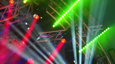 Lights flashing spotlights 動画素材 96260815
