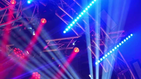 Lights flashing spotlights Stock Footage 96313986