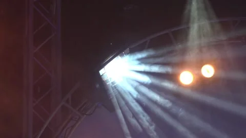 Lights flashing spotlights Stock Footage 96314109