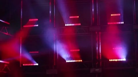 Lights flashing spotlights 動画素材 96314320