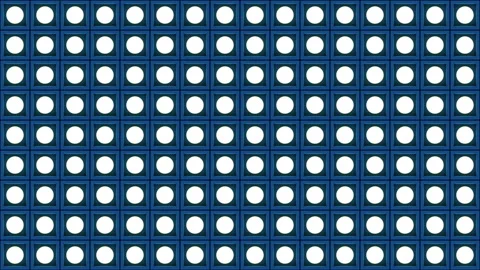 Lights flashing wall bulbs pattern static flash stage blue vj loop Stock Footage 93673796