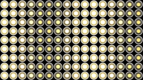 Lights flashing wall bulbs pattern static vertical white stage vj loop Stock Footage 93674835