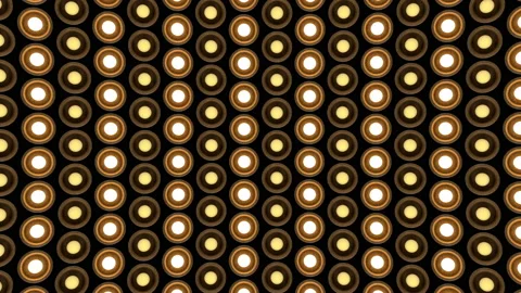Lights flashing wall round bulbs pattern static diagonal wood stage vj loop Stock Footage 93676580