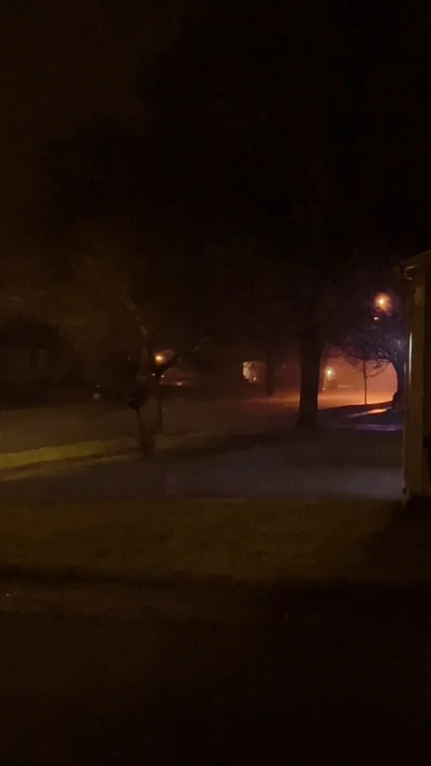 Lights in the fog Stock Footage 279521653