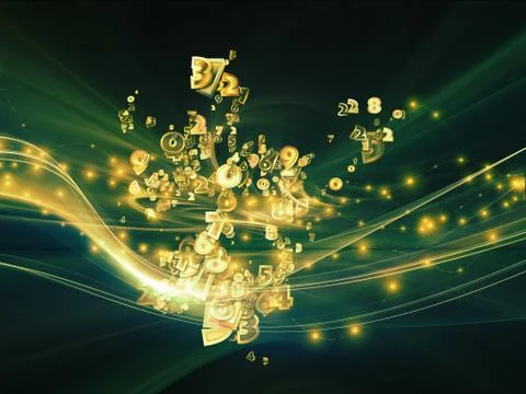 Lights of Fractal Realms Illustrazione stock