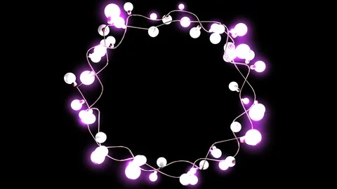 Lights Frame Loop Background Video stock 98314640
