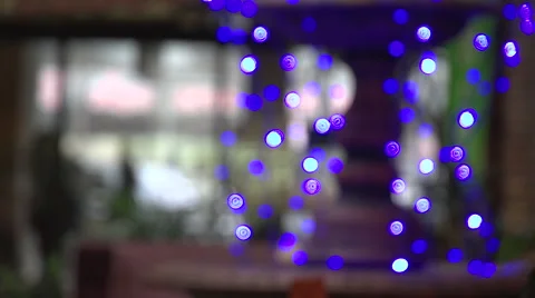 The lights garland Stock Footage 51736507
