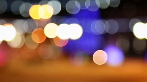 Lights glowing. Ambient abstract bokeh particles background. Stock Footage 79794120